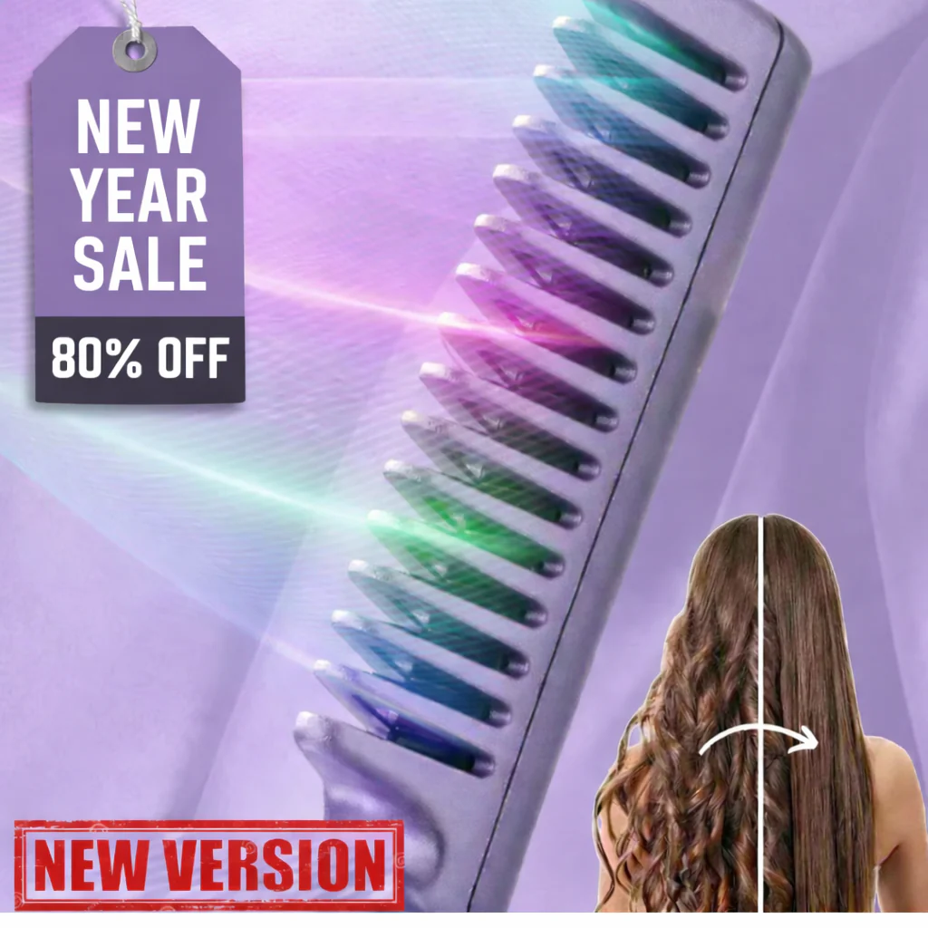 Ceramic Hairdressing Comb ~ Smooth, frizz-free hair anytime, anywhere