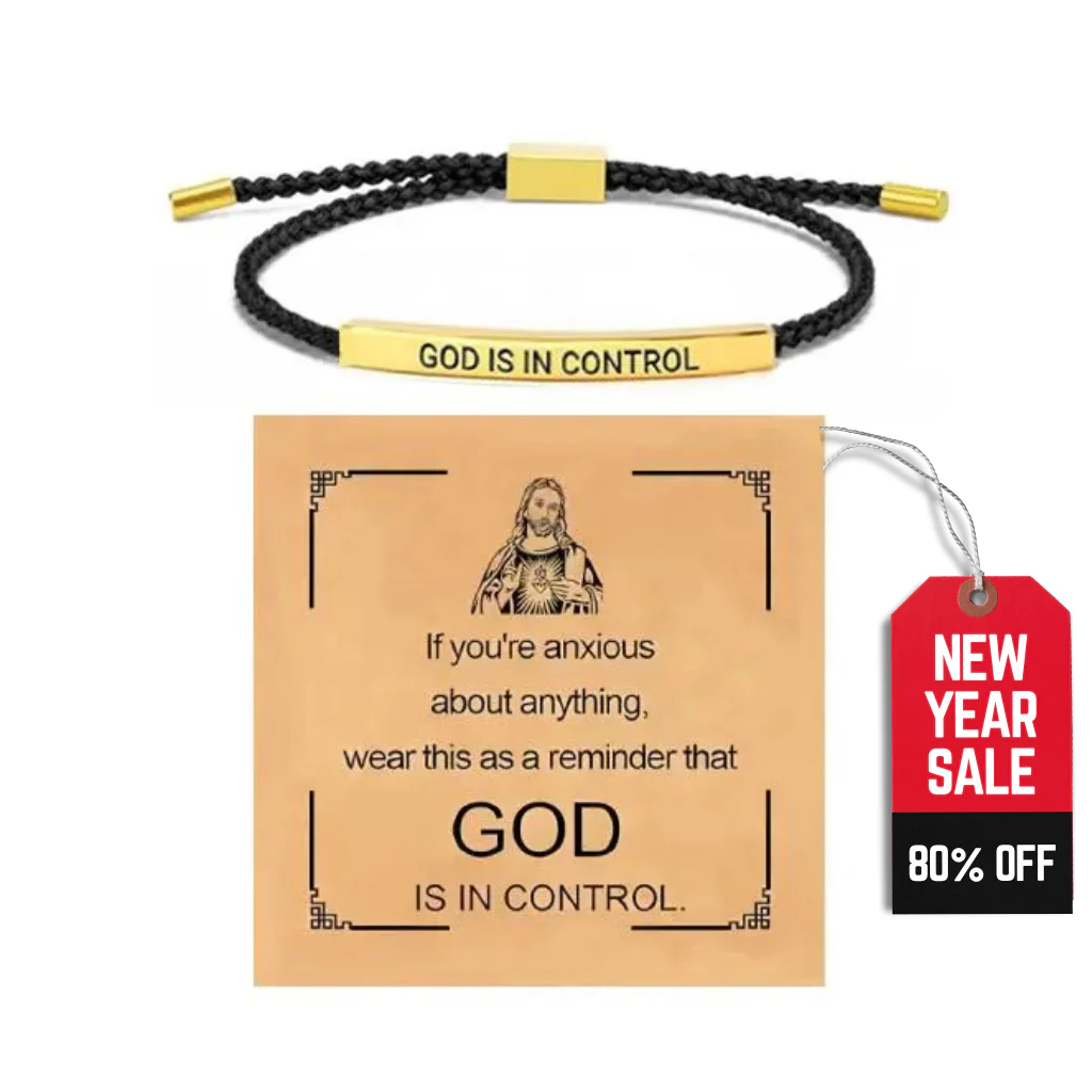 āGod is in Controlā Inspiring Bracelet ~ A Daily Reminder of Faith, Peace, and Strength