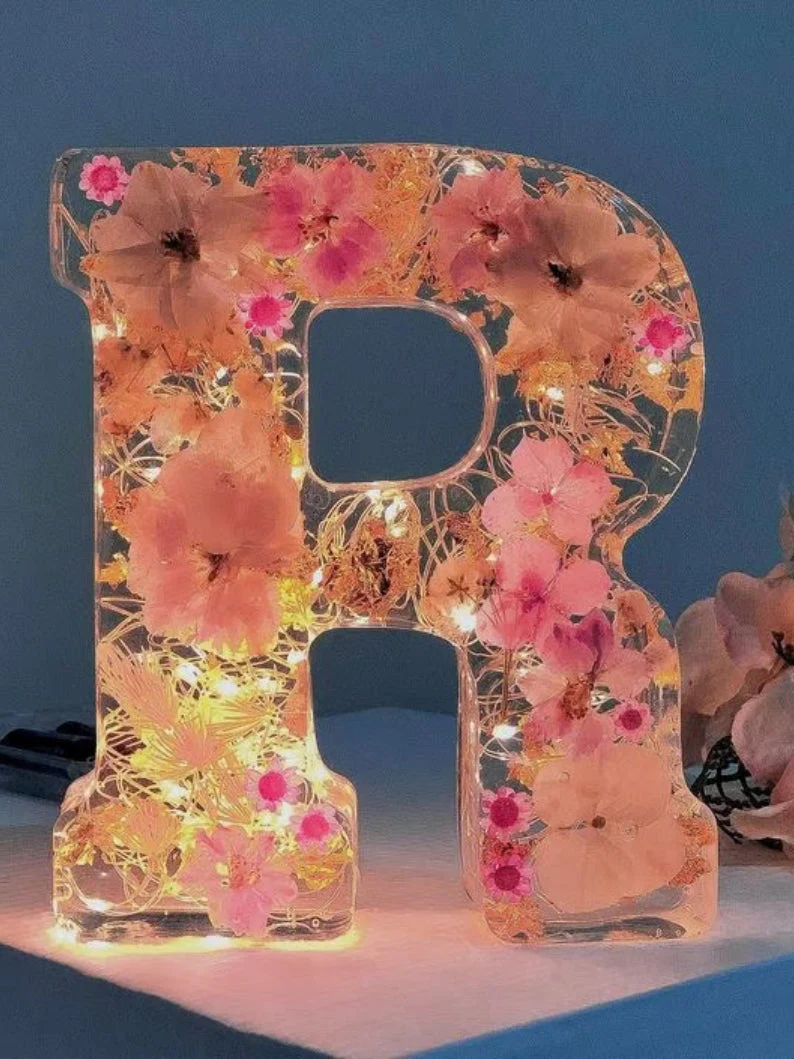 Handmade Floral Resin Night Light ~ Bring artistic light to your home effortlessly - Image 18