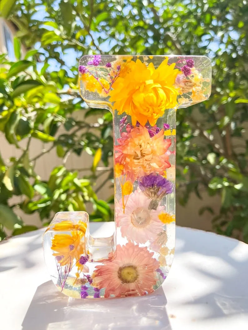 Handmade Floral Resin Night Light ~ Bring artistic light to your home effortlessly. - Image 10