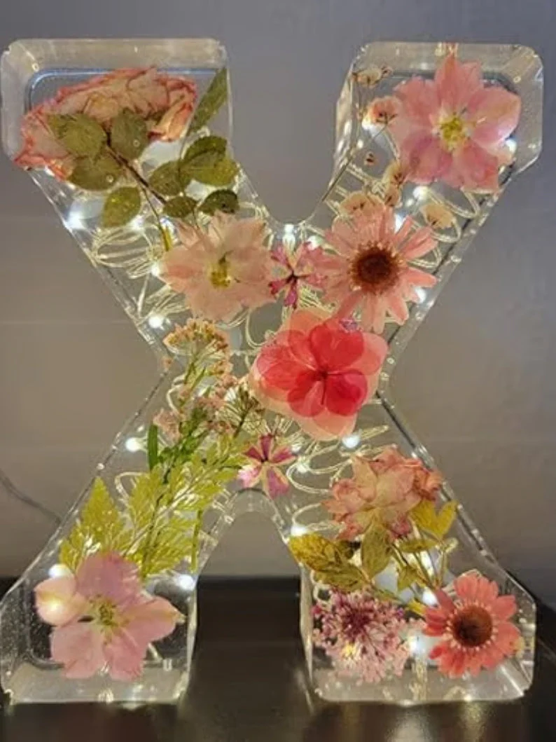 Handmade Floral Resin Night Light ~ Bring artistic light to your home effortlessly. - Image 24