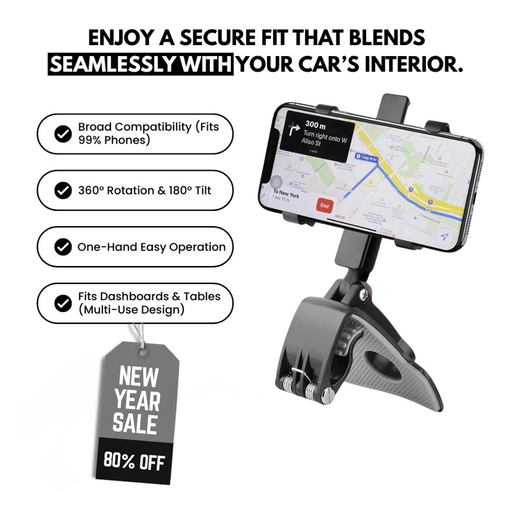 Multifunctional Car Dashboard Phone Holder ~ The Last Phone Mount You’ll Ever Need