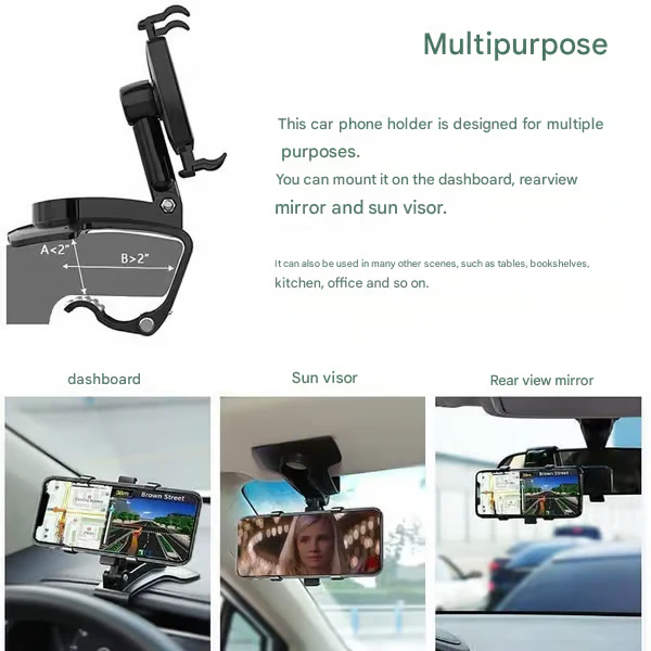 Multifunctional Car Dashboard Phone Holder ~ The Last Phone Mount You’ll Ever Need. - Image 4
