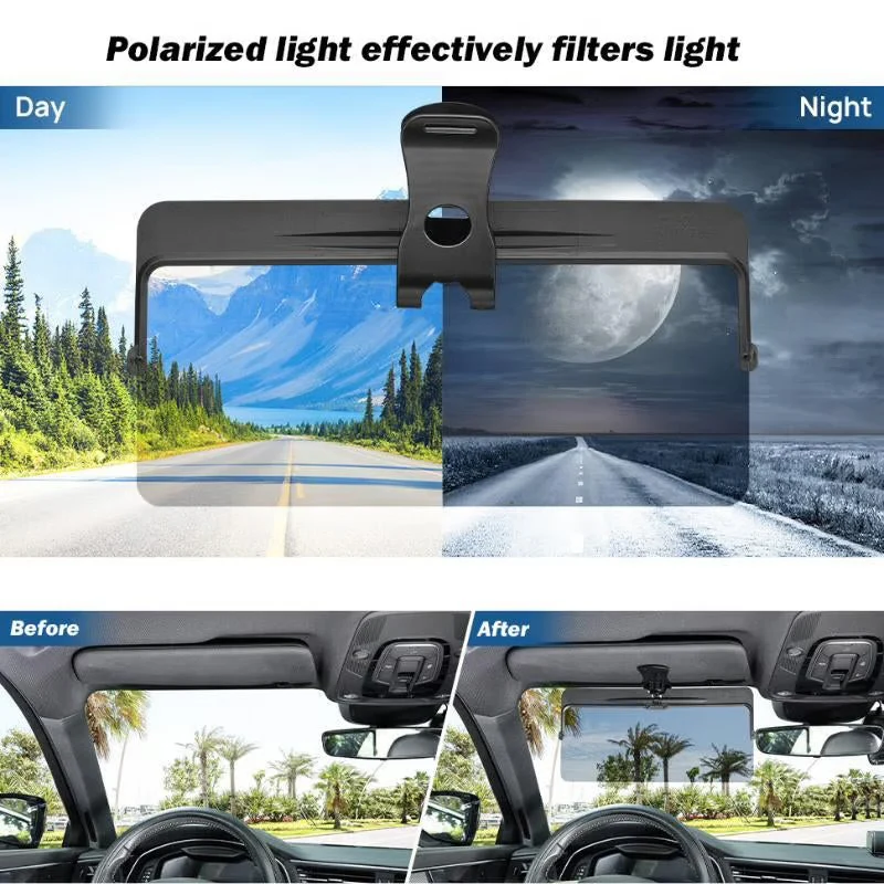 Polarized Car Visor ~ Block glare and drive comfortably in any weather- - Image 5
