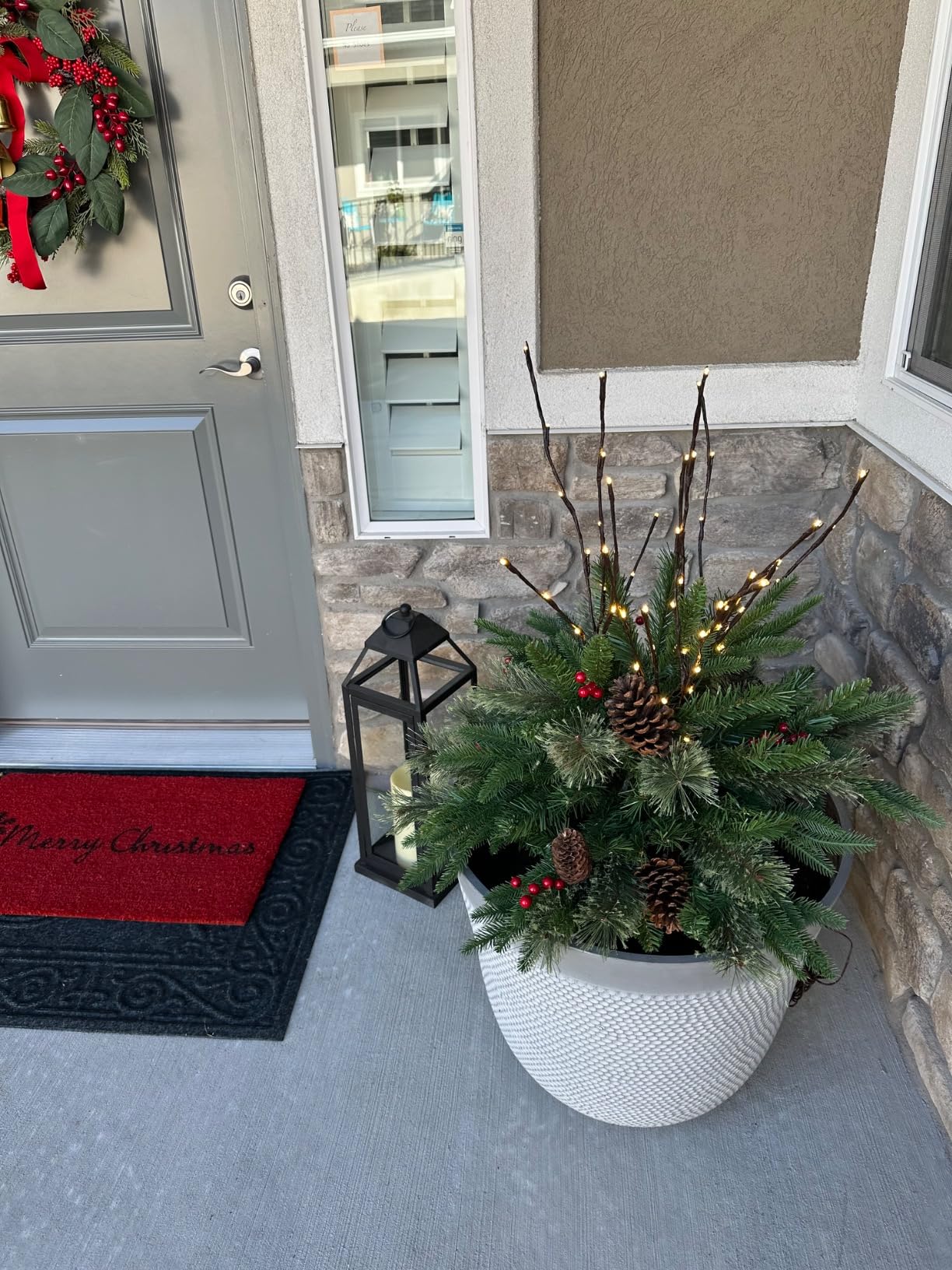 Mini Artificial Christmas Tree ~ Weatherproof sparkle for entryways and patios. - Image 8