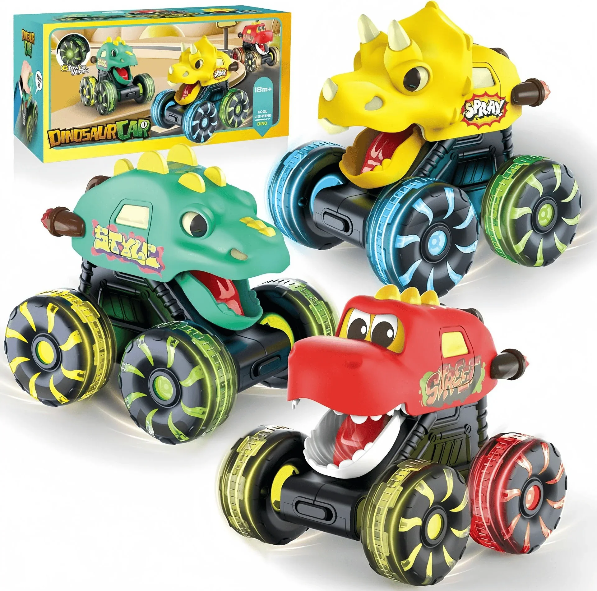 Press & Go Dino Monster Truck ~ The push-and-go toy that never gets old. - Image 2