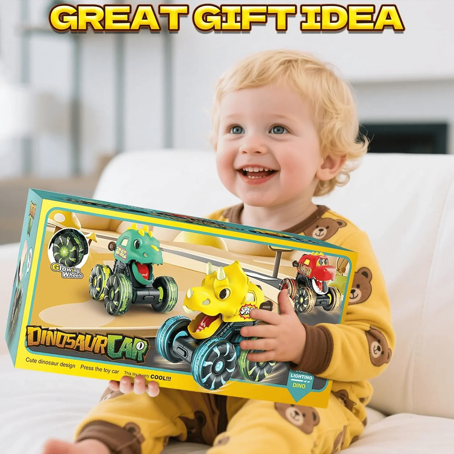 Press & Go Dino Monster Truck ~ The push-and-go toy that never gets old. - Image 4
