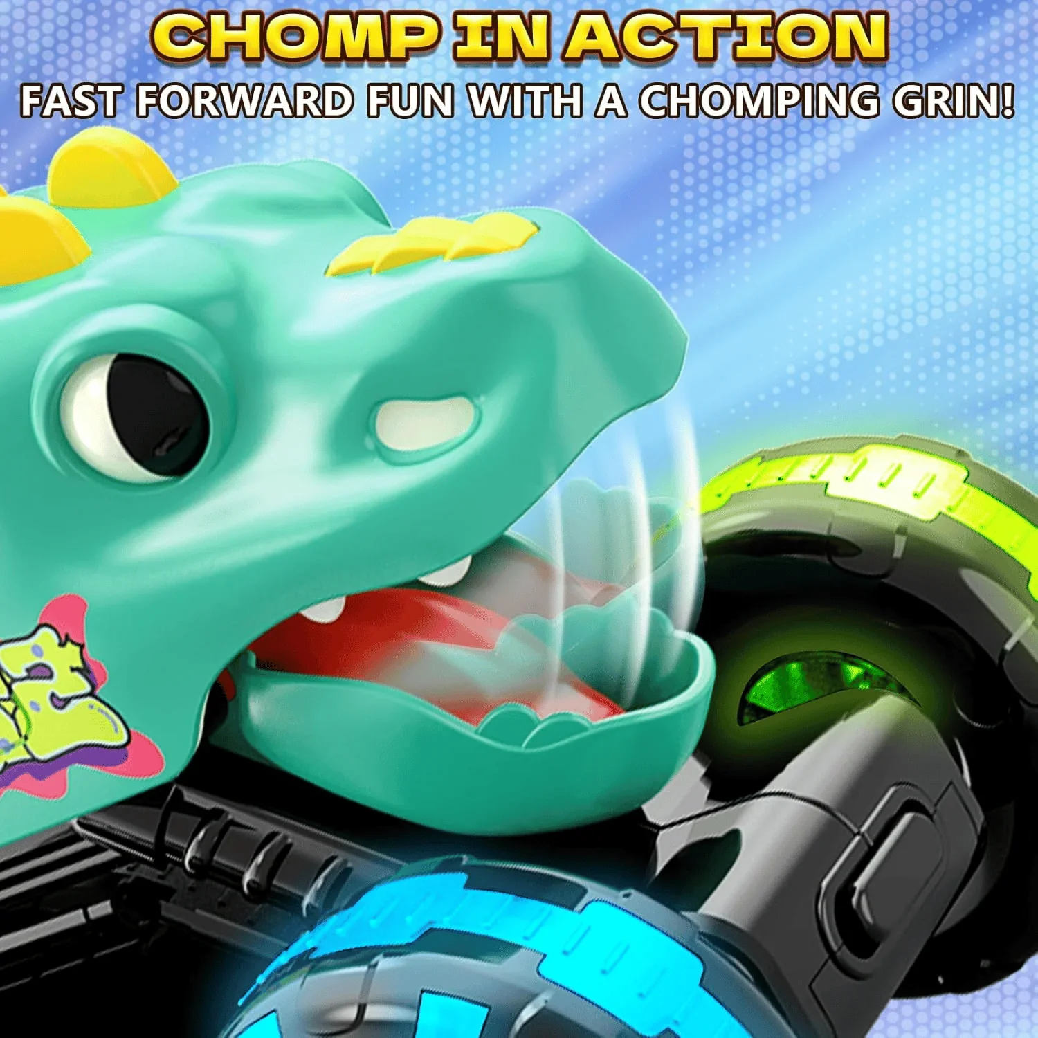 Press & Go Dino Monster Truck ~ The push-and-go toy that never gets old. - Image 8